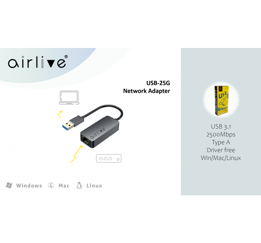 AirLive Banner - USB-25G