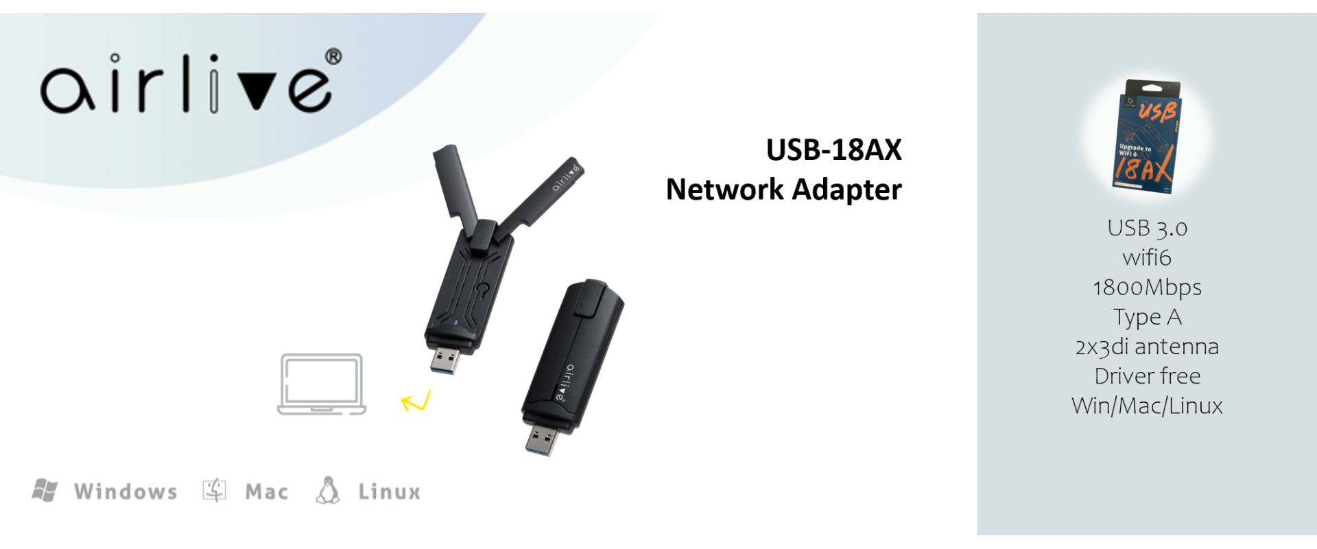 AirLive Banner - USB-18AX