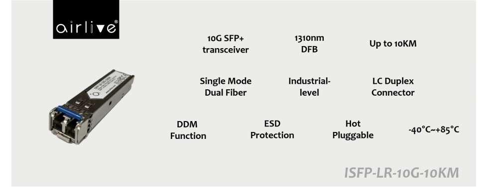 AirLive ISFP-LR-10G-10KM Banner