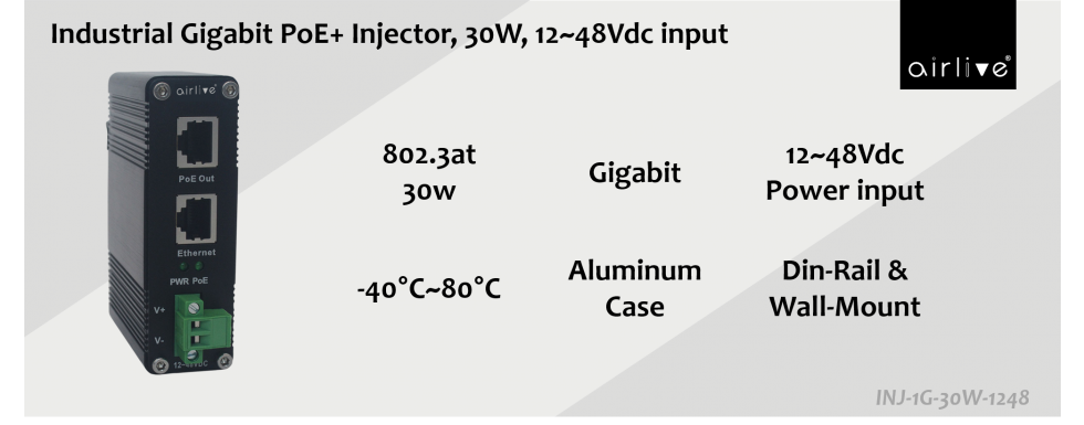 AirLive INJ-1G-30W-1248 Banner