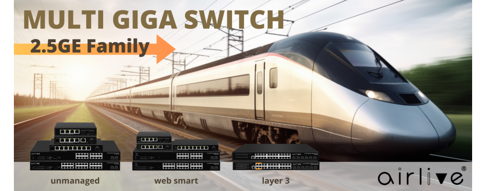 AirLive New Multi Giga Switch 2.5G Banner