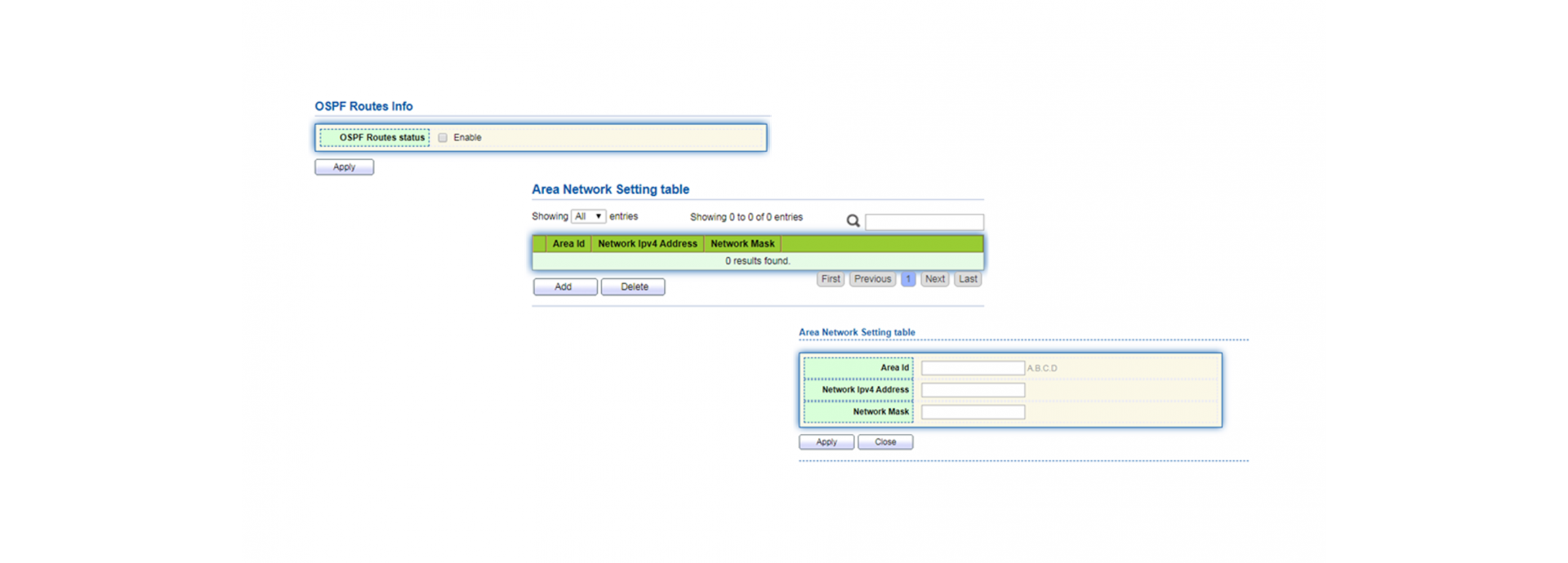 L3 OSPF Routes Management