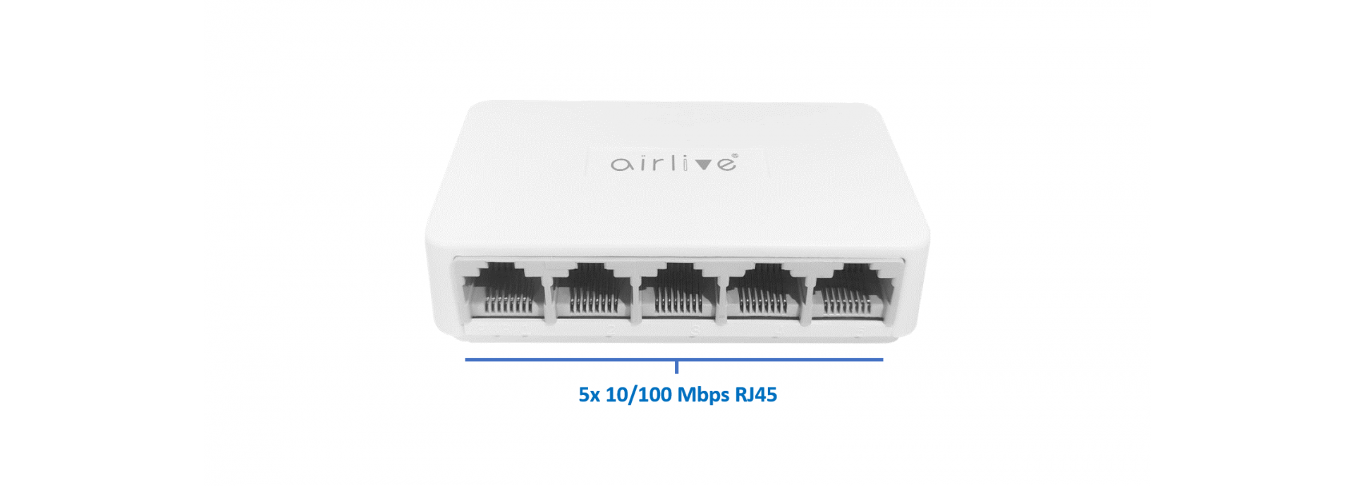 Plug-and-Play 5-Port Fast Ethernet Switch