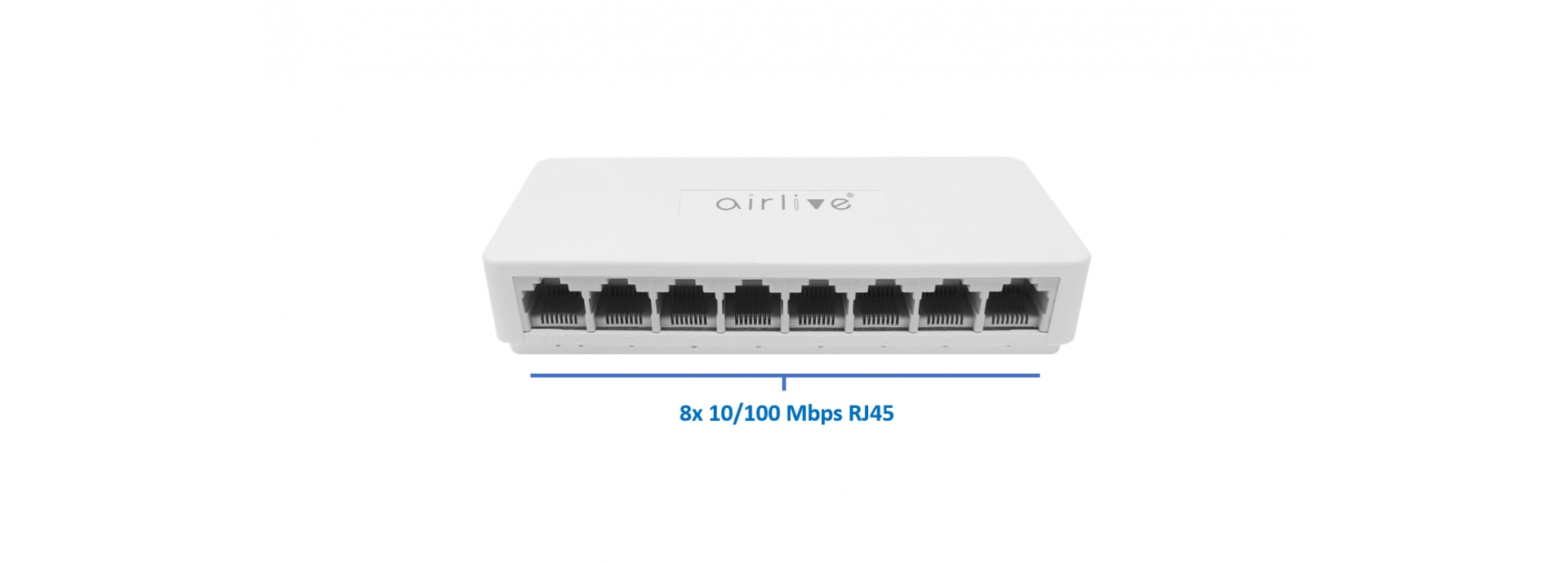 Plug-and-Play 8-Port Fast Ethernet Switch