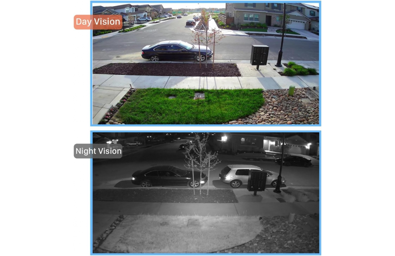AirCam BUDL-630SXAI IR LEDs with a 30-meter IR distance