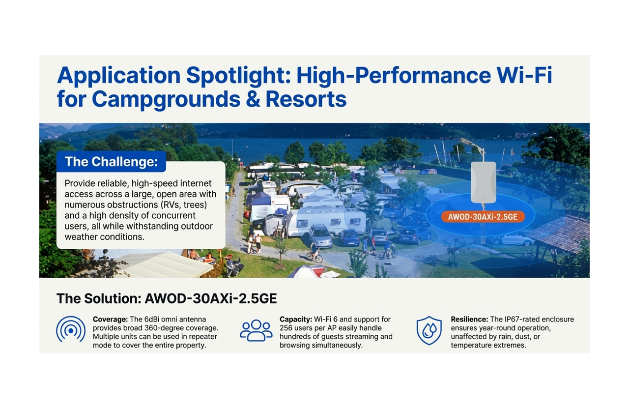 Application Spotlight:High-Performance Wi-Fi for Campgrounds &Resorts