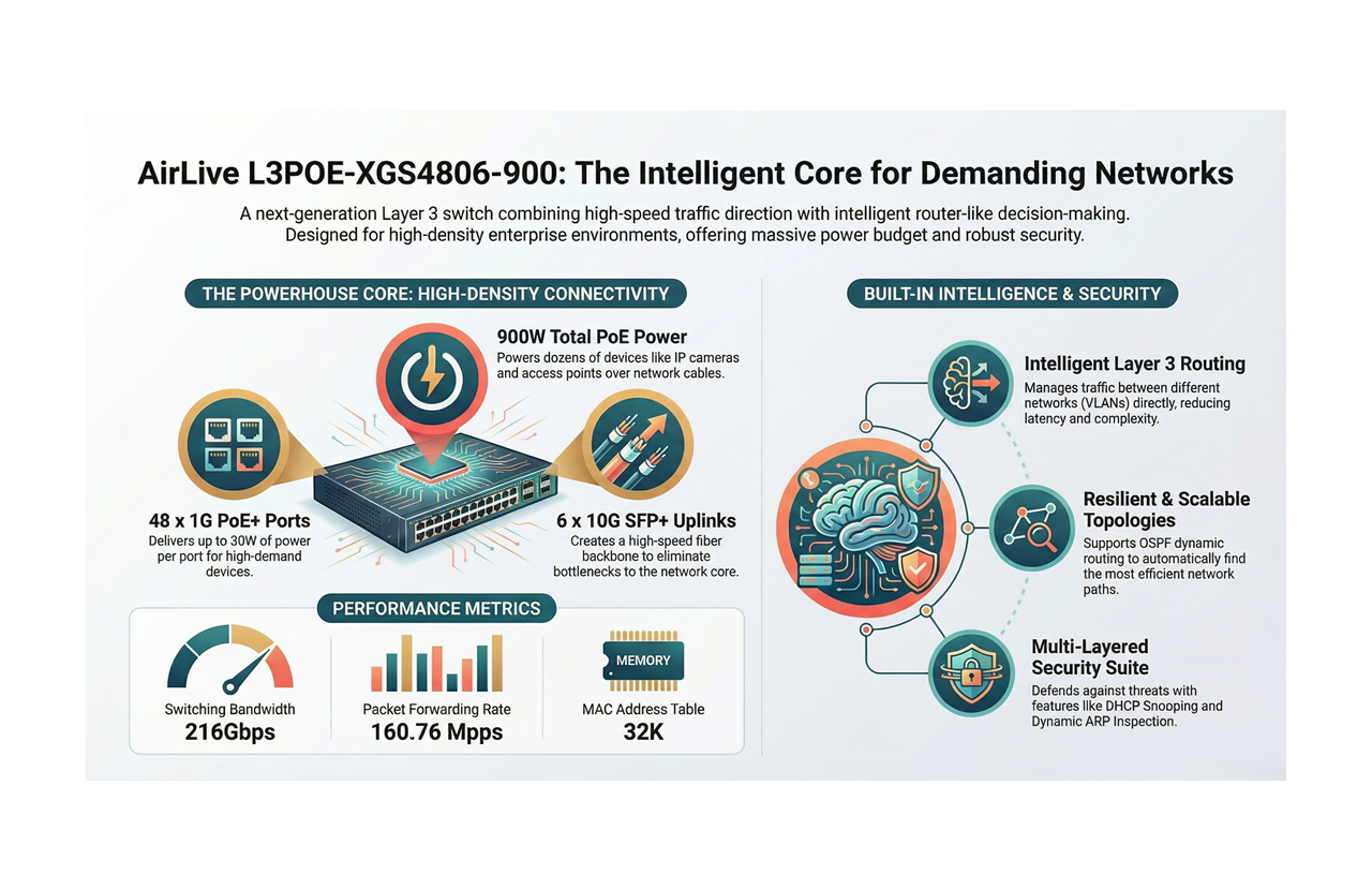 Intelligent Core Network Switch Features