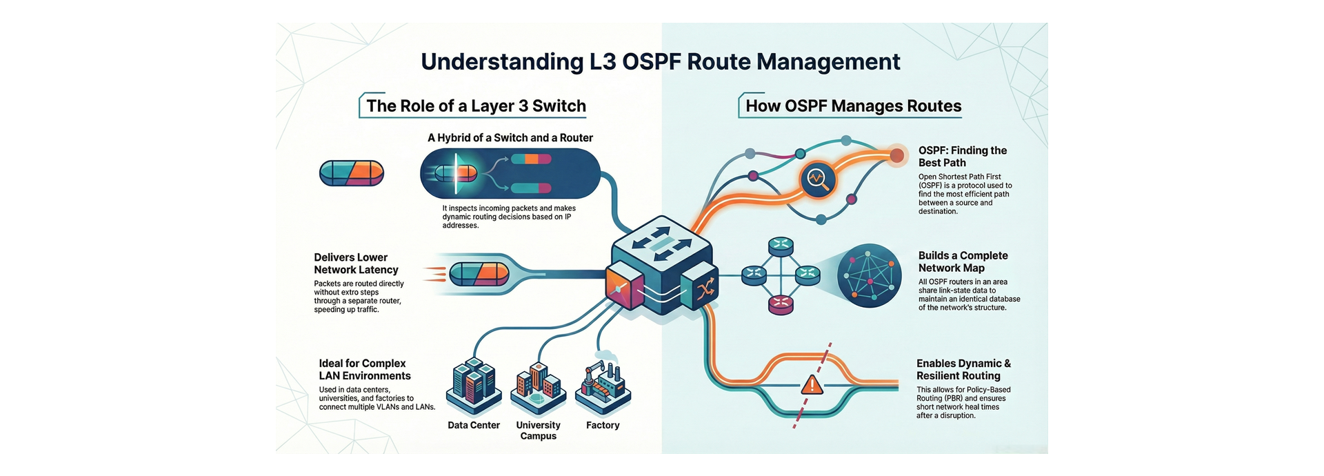 L3 OSPF Routes Management