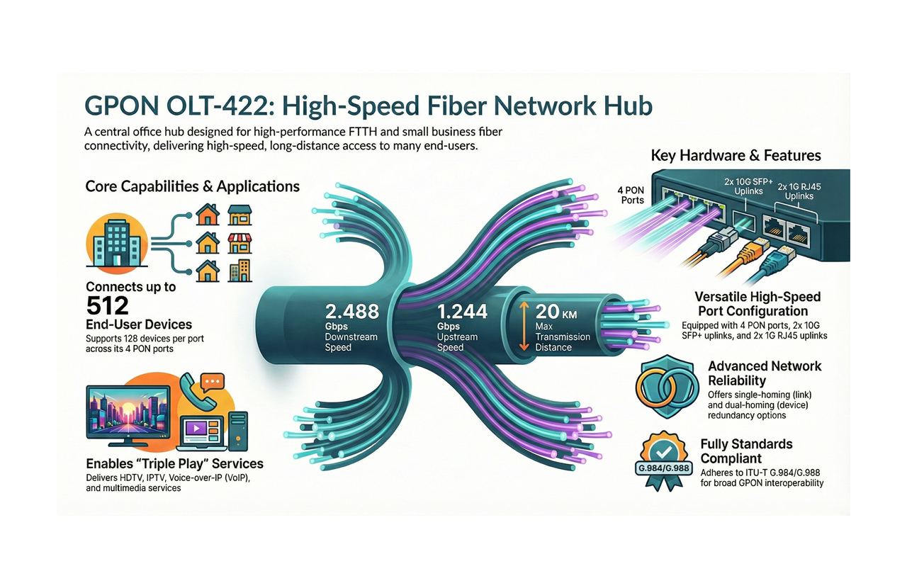 OLT-422 High-Speed Fiber Hub