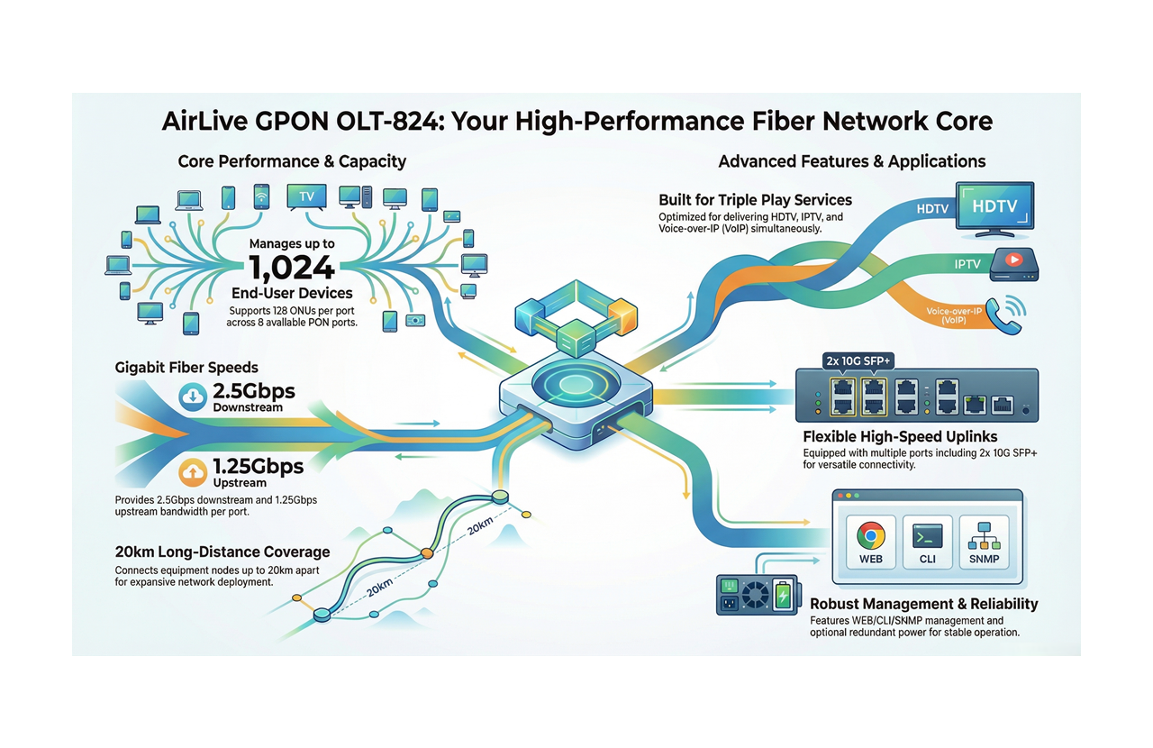 GPON OLT-824 Network Features