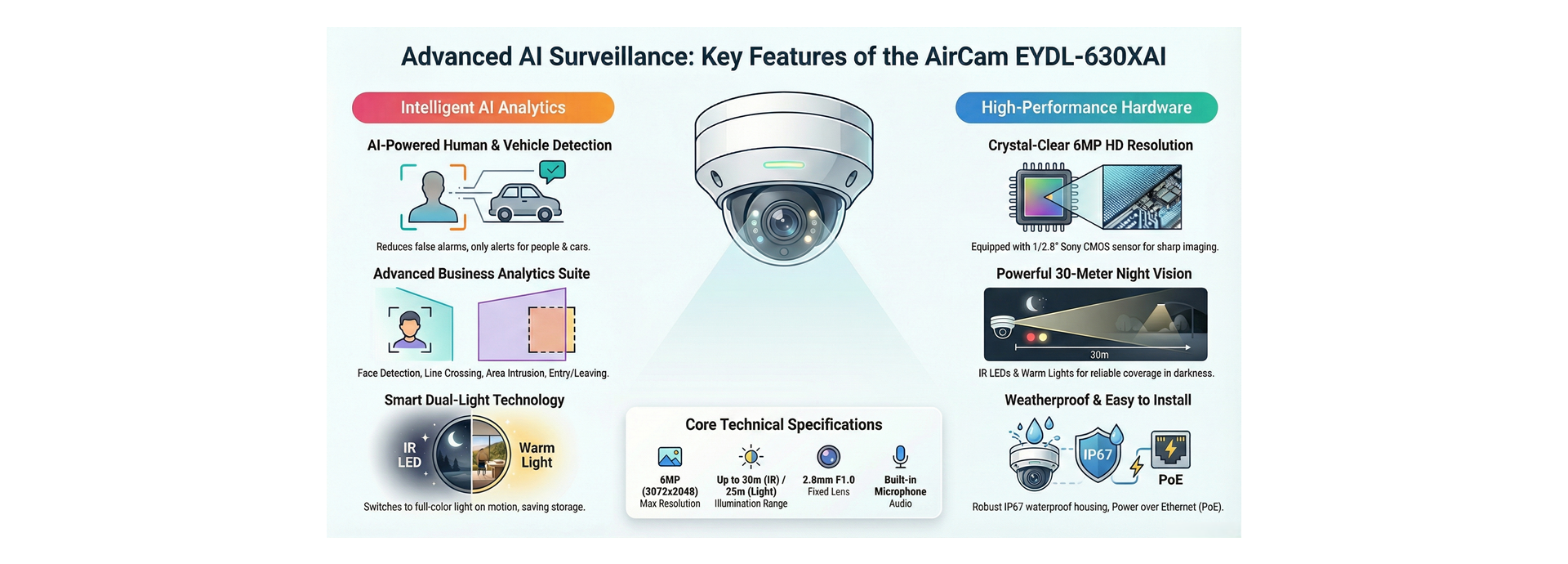 AirCam EYDL-630XAI Key Features