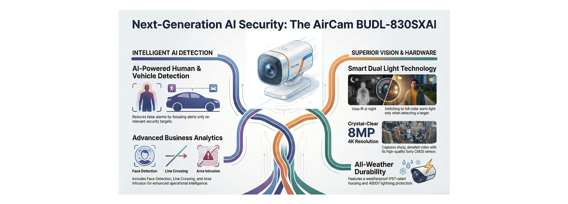 AirCam BUDL-830SXAI Feature Overview