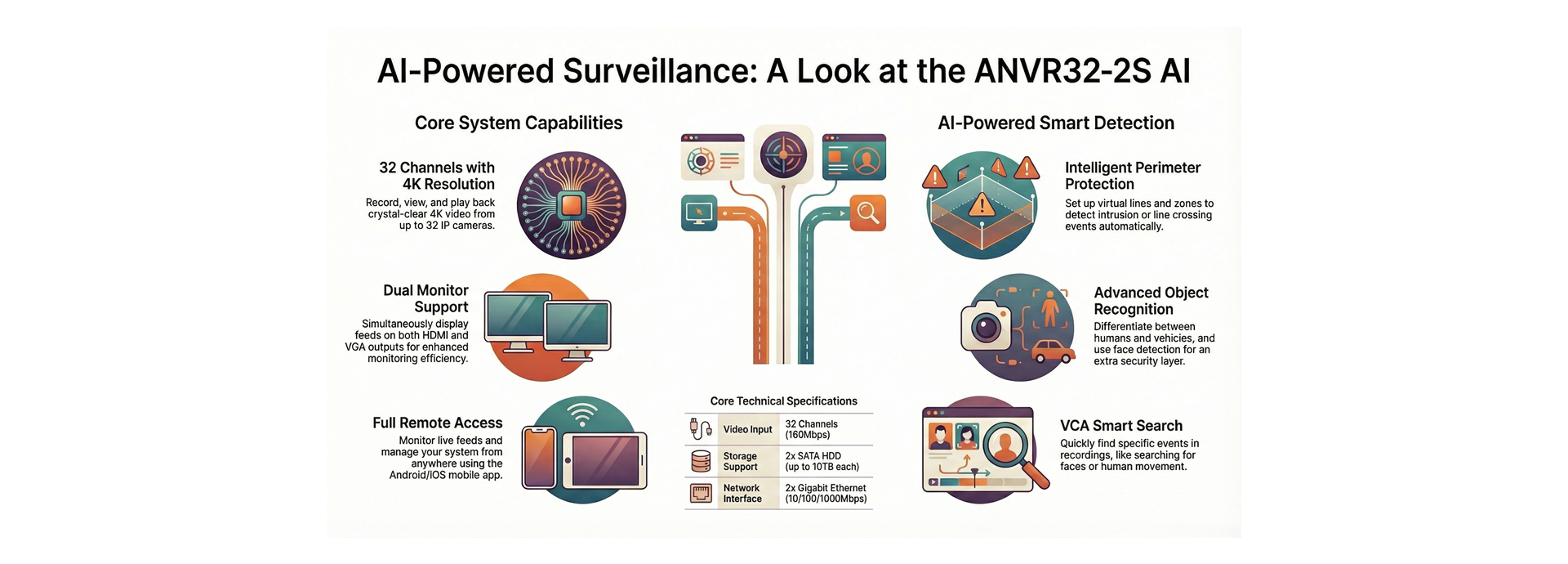 AI Surveillance ANVR32-2S Key Features