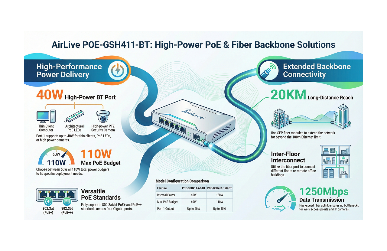 Fiber backbone for Long Distance