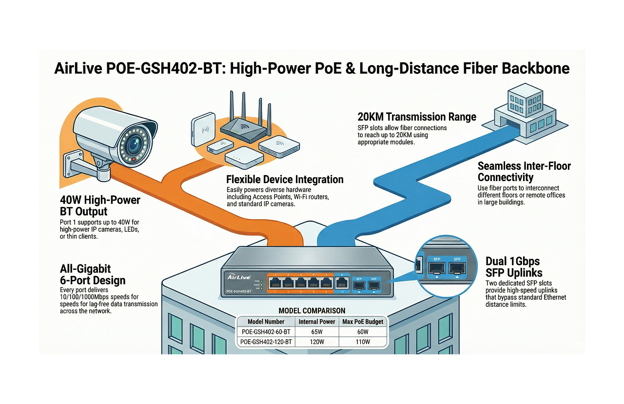 Fiber backbone for Long Distance