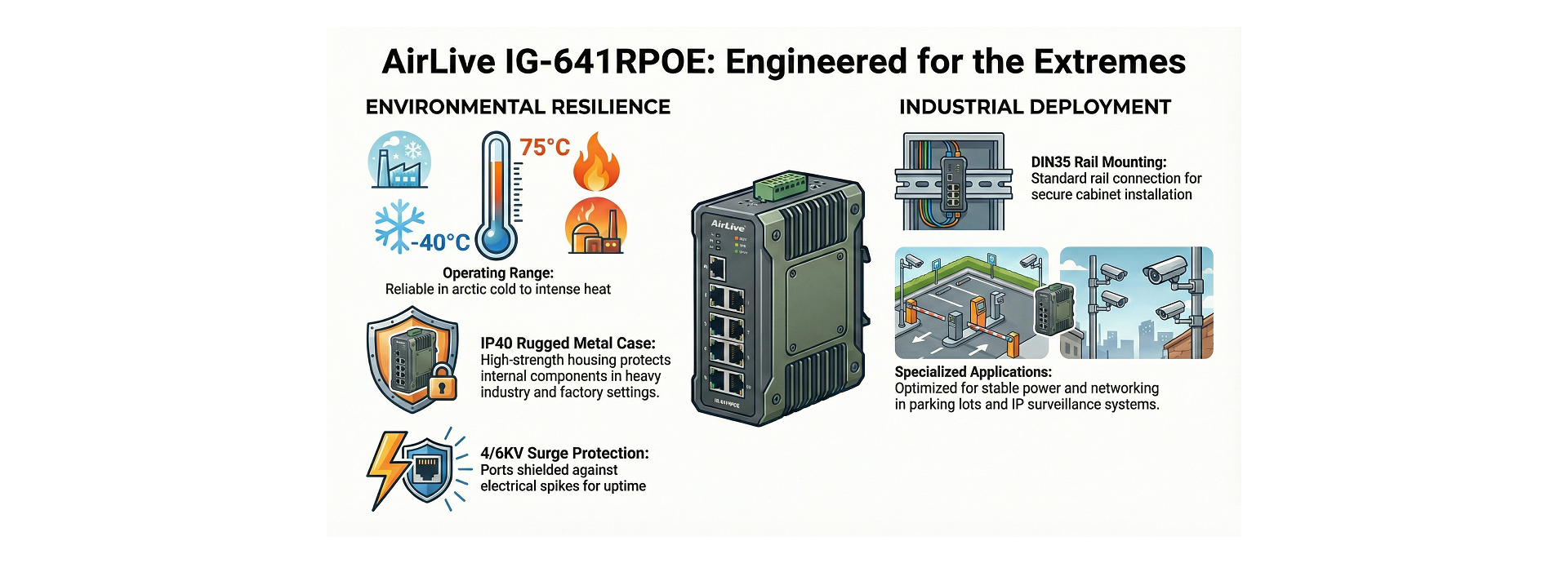 AirLive IG-641RPOE Features