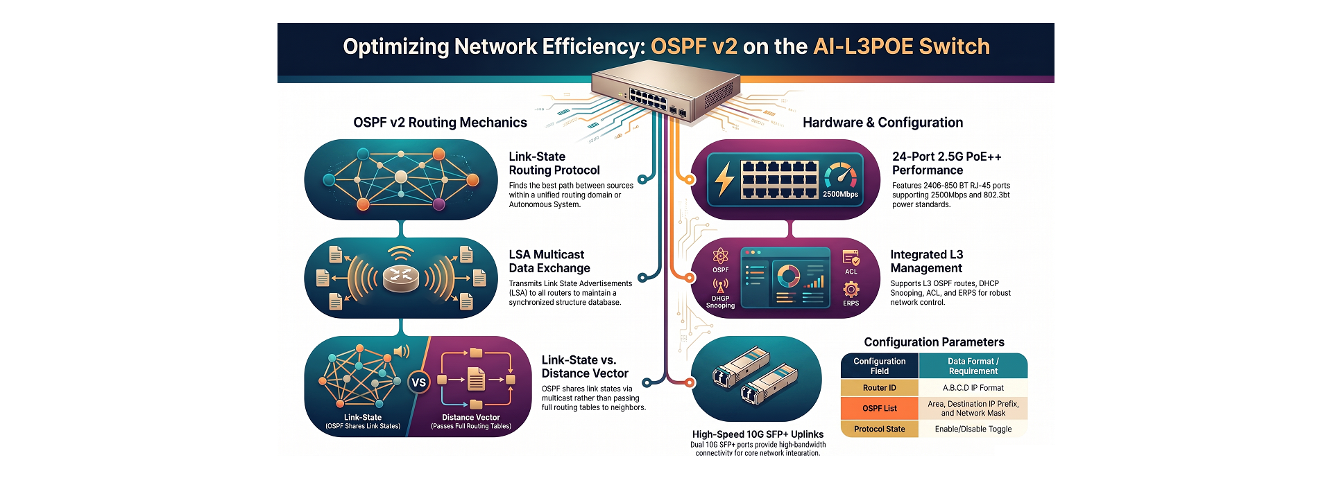 L3 OSPF Routes Management