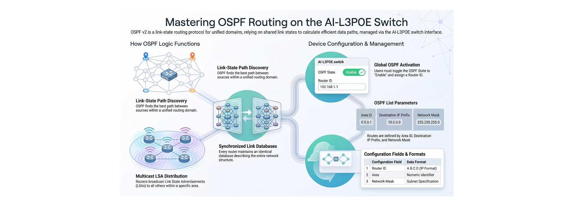 L3 OSPF Routes Management