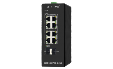 IGM-1082POE-1.25G: Industrial Ring Managed Gigabit PoE+ Switch