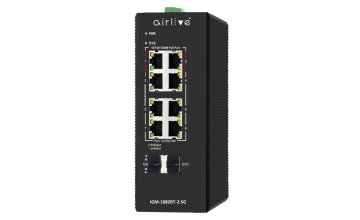 IGM-1082BT-2.5G: Industrial Ring Managed Gigabit PoE++ Switch