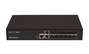 SNMP-GSF12M: Managed Multi Gigabit Fiber Switch