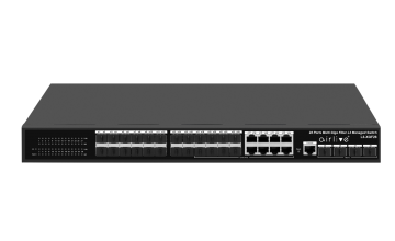 L3-XGF28: L3 28-port Managed Gigabit Fiber Switch with 10G uplink 