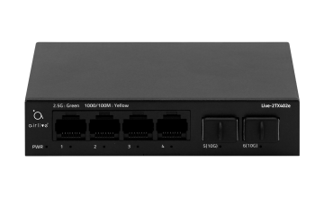Live-2TX402e: 2.5Gbps Base-T Multi Gigabit Switch, Auto-Adaptive