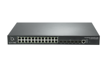 AI-L3POE-2TX2406-850 BT: AirCore 30-Port L3 and AI Management 2.5GE PoE++ Switch, including 6*10G SFP+