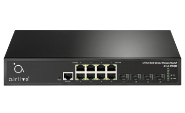AI-L3-2TX804: AirCore 12-Port L3 Management AI 2.5GE Switch, including 4*10G SFP+