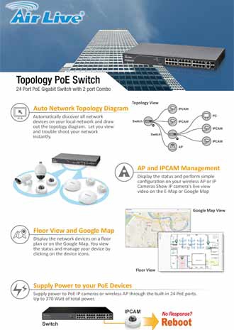 AirLive Topology PoE Switch