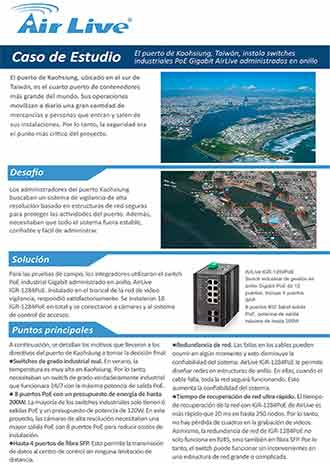 El puerto de Kaohsiung, Taiwán, instala switches industriales AirLive