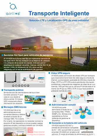 Transporte Inteligente con AirLive VH-4GW