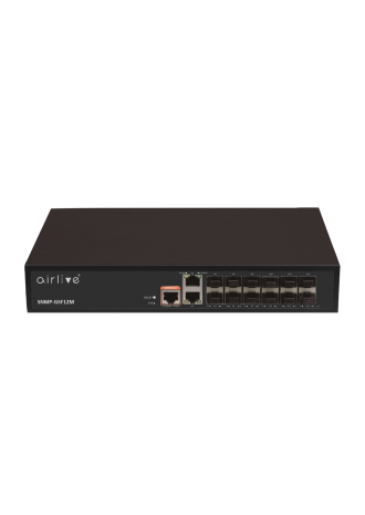 SNMP-GSF12M: Managed Multi Gigabit Fiber Switch