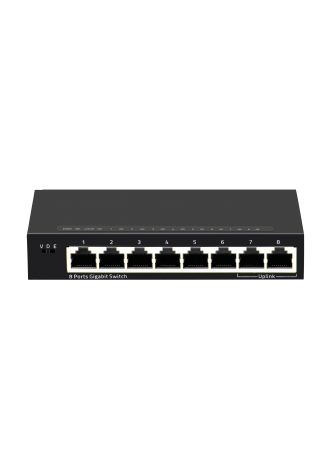 Live-8GT: 8-port SOHO Gigabit switch, VLAN, QoS, Plug and Play