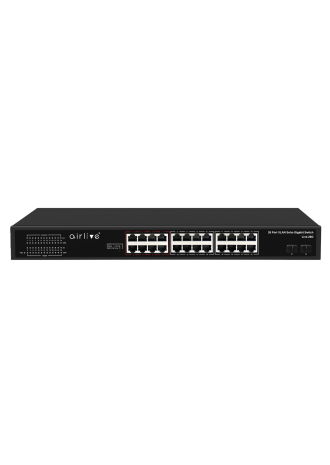 Live-26G: 26-port SOHO Gigabit Switch, VLAN, QoS, Plug and Play
