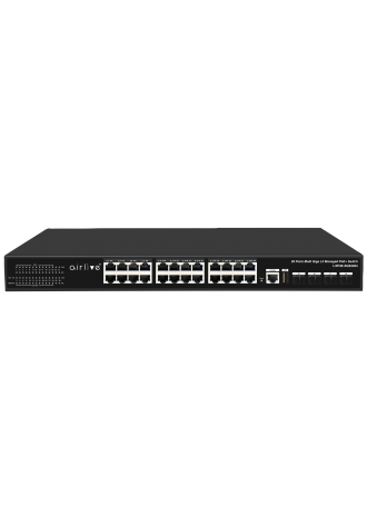 L3POE-XGS2404-400: Managed Gigabit PoE+ Switch with 10G Uplink