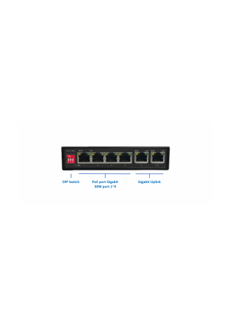 POE-GSH420-60: Plug and Play Gigabit POE+ Switch, VLAN, 60W