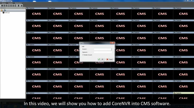 CoreNVR CMS Alarm Settings