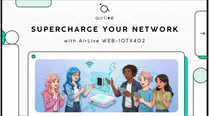 Stop the Bottleneck: Supercharge Your Business Network with AirLive WEB-10TX402 10G Smart Switch