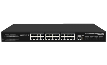 L3POE-XGS2404-400: Managed Gigabit PoE+ Switch with 10G Uplink