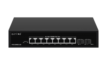 POE-GSH802-120 AT: 10-port Gigabit POE+ Switch, 802.3af/at, 120W