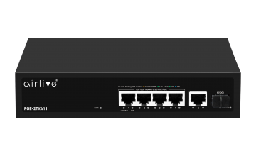POE-2TX411-65 AT: 6-port Multi-Gigabit POE+ Switch, 802.3af/at, 65W