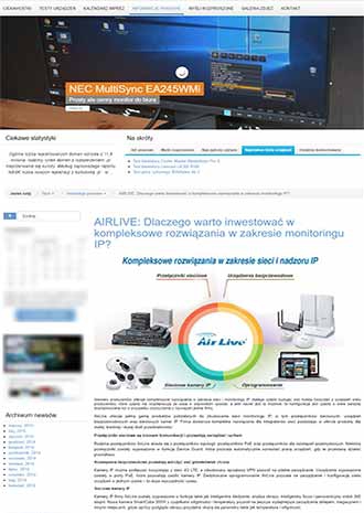 Poland Media Exposure about AirLive Wireless Surveillance Solutions on blogotech.pl