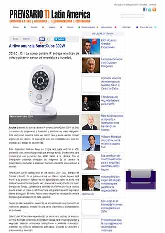 AirLive Smartcube was Introduced on prensariotila.com in Latin America