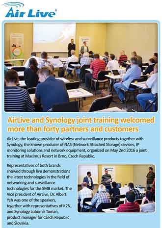 AirLive and Synology joint training welcomed more than forty partners and customers