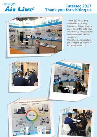 AirLive at Intersec 2017