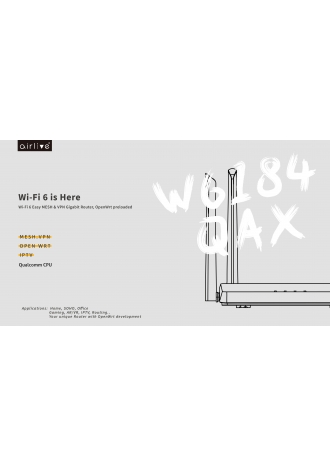 Wi-Fi 6 is Here - AirLive W6 184QAX MESH Router